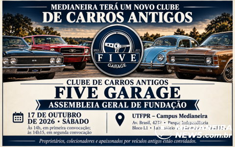 Imagem da notícia Medianeira terá novo clube de carros antigos; assembleia de fundação será no dia 17 de outubro