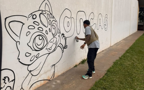Imagem da notícia Arte urbana destaca onça-pintada e reforça identidade ambiental de Matelândia