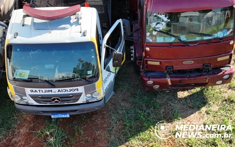 Imagem da notícia Caminhão com mais de 1,5 tonelada de maconha é apreendido na BR-277 em São Miguel