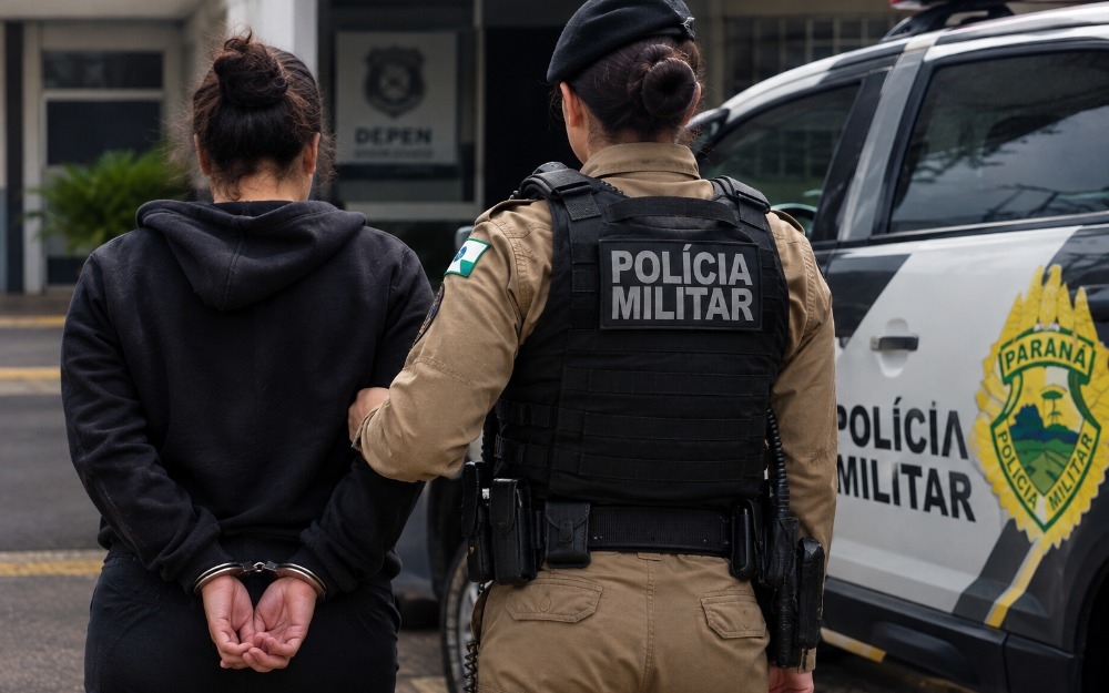 Imagem da notícia Mulher é presa após cumprimento de mandado judicial em São Miguel do Iguaçu