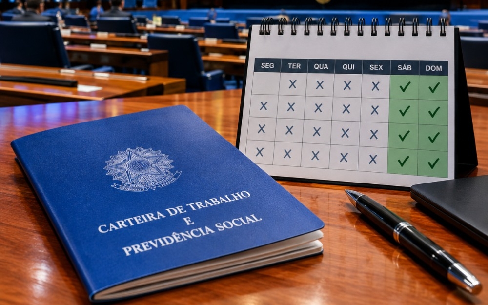 Imagem da notícia Senado deve votar PEC que prevê fim da escala 6x1 nesta quarta-feira