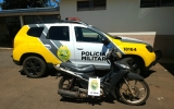 Imagem notícia Motocicleta paraguaia é apreendida após abordagem policial em Missal